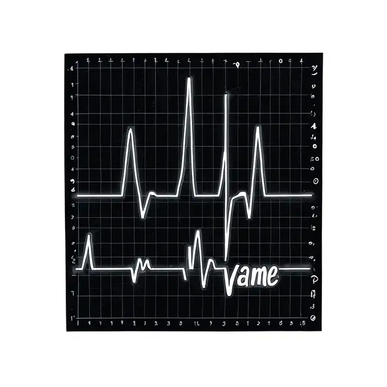 Ecg Graph Name Written