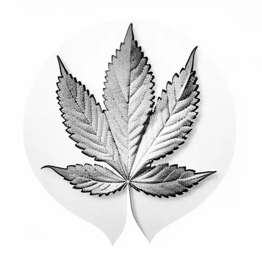 Marijuana Leaf Made Of Film Strips