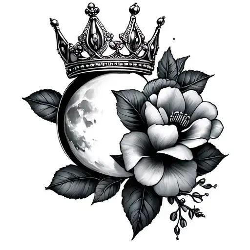 Moon Flowers Queen Crown
