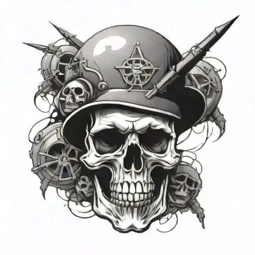 Skull With Nuke Boom On Top