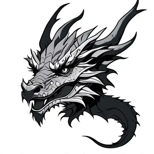 Dragon With Gladiator Face