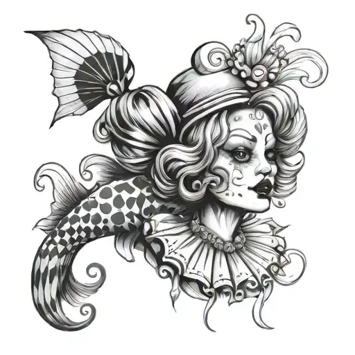 Pisces Tramp Clown Women