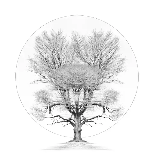 Tree Branches In A Circle