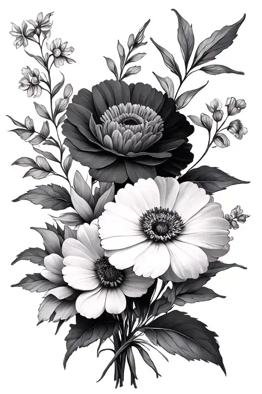 6 Birth Flower Bouquet