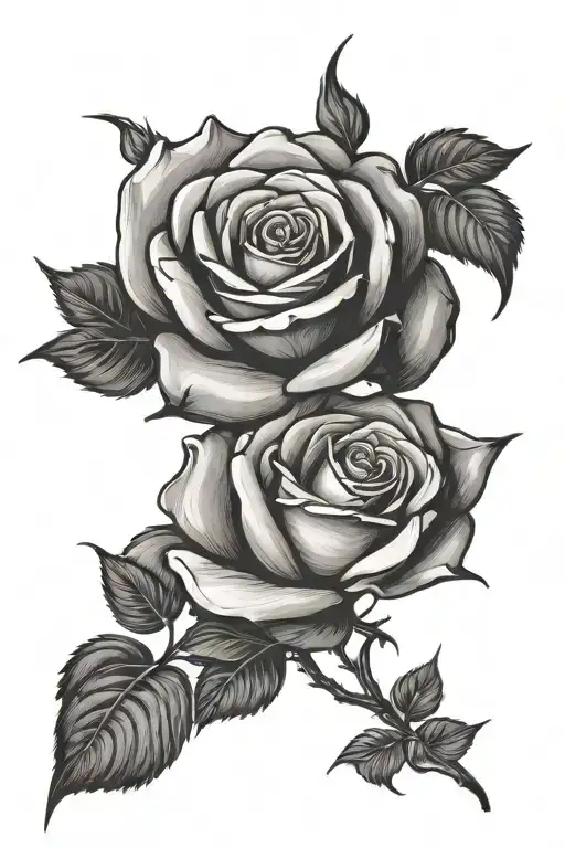 Rose And Hope Intertwined