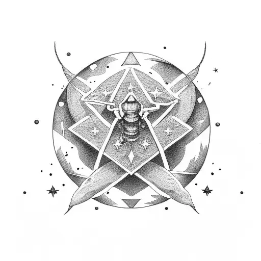 Stars In Ascending Size With Scorpion Passing Through