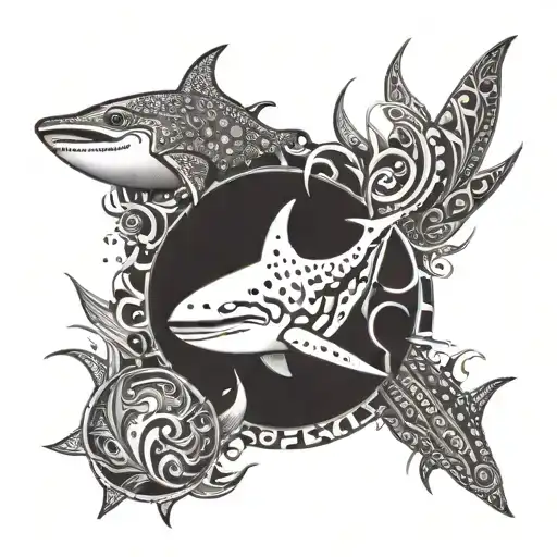 Polynesian Dolphin Whale Shark