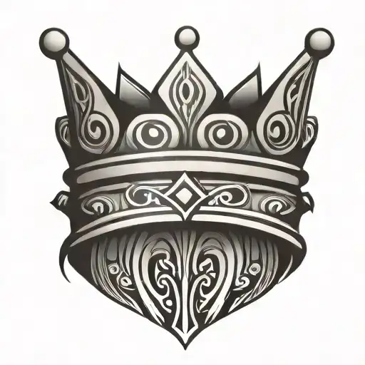 King Tribal Crown Minimalist