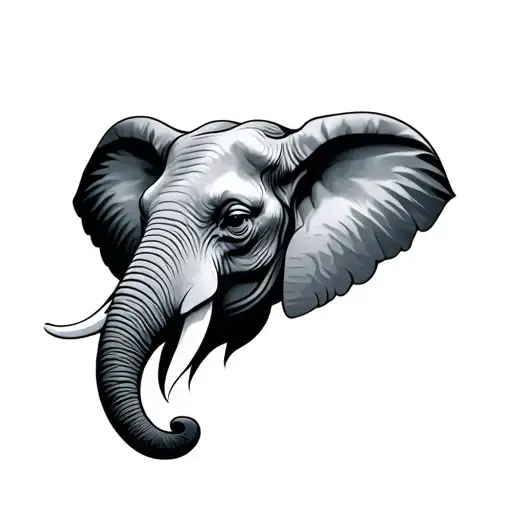 Elegant Elephant Head