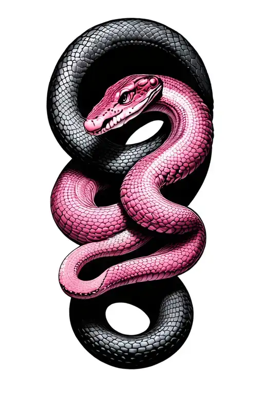 Pink With A Snake