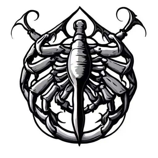 Cancer Zodiac Symbol Intertwined Symbolizing