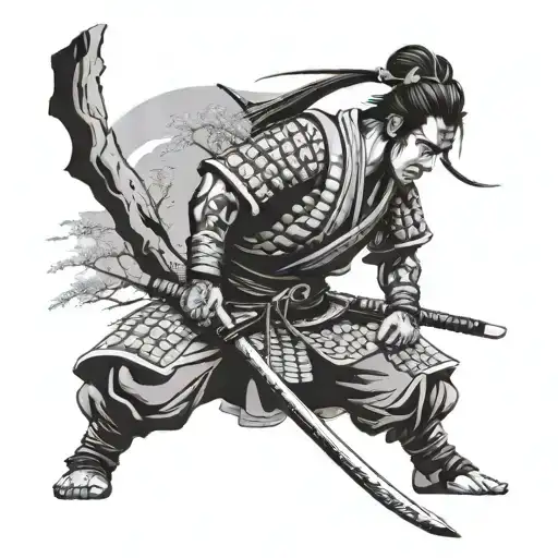 Samurai Under A Tree