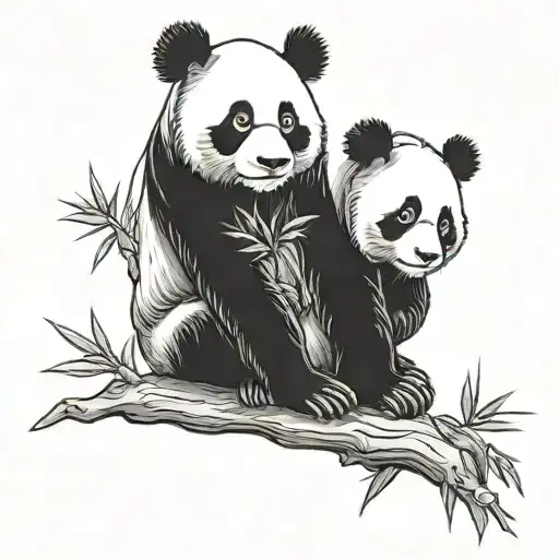 Father And Son Panda