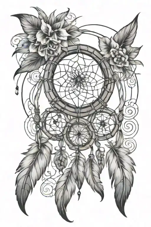 Dream Catcher With Smoke And Spider Webs