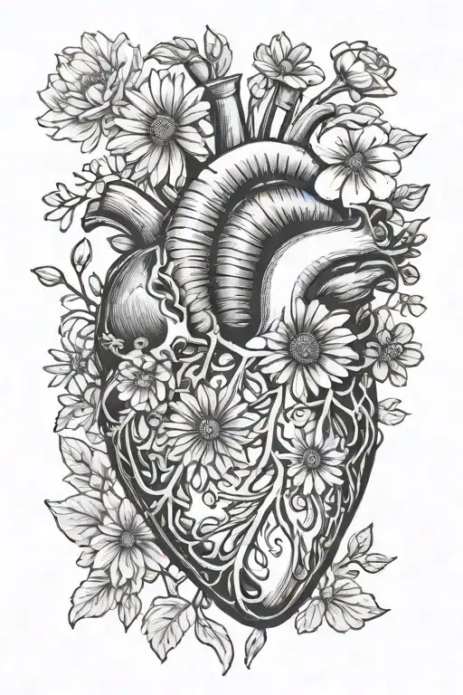 Daisies Book Anatomical Heart