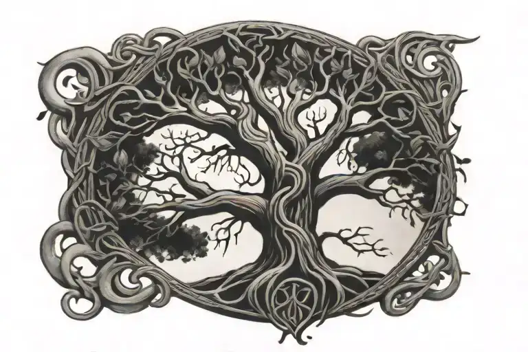 Tree Of Life Celtic Roots Under