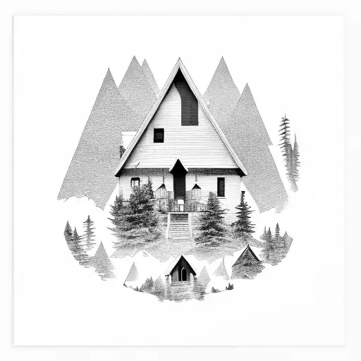 Modern Mountain Home Framing