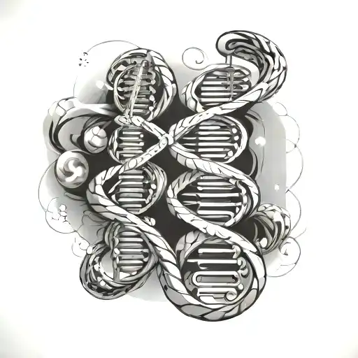 Dna And Infinity Symbol
