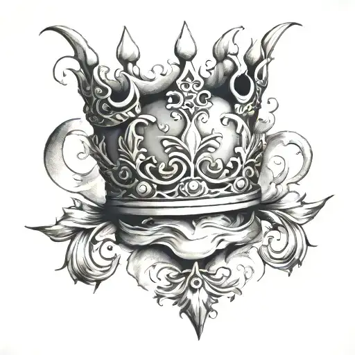 Slanted Crown On Moon