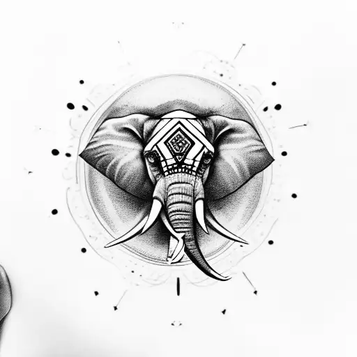 Elephant Head With 3Rd Eye