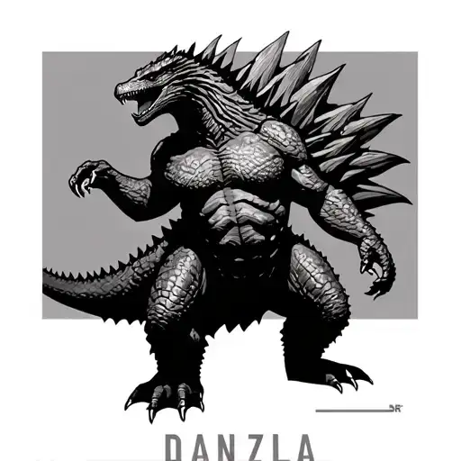 Godzilla With The Name Danzilla