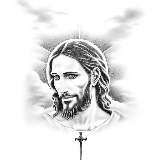 Jesus With Clouds Full Sleeve