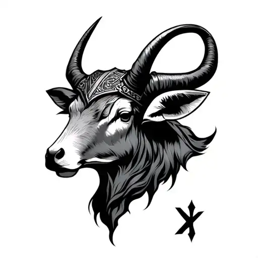 Taurus Zodiac Sign And Viking Rune