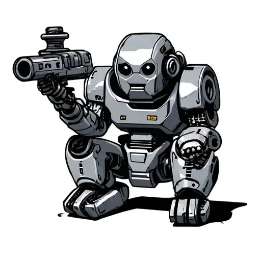 Gangsta Robot Sitting