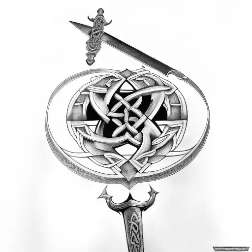 Whole Celtic Sword