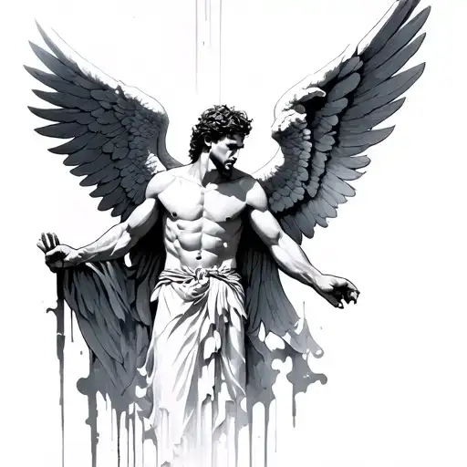 Male Angel Into The Void