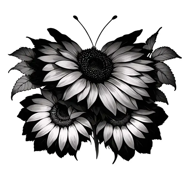 Sunflower Butterflies