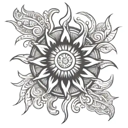 Sun Positive And Gratitude Symbol Incorporated