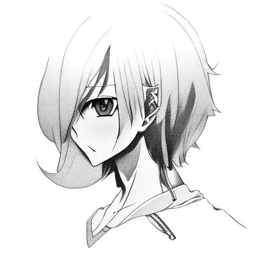 A Portrait Tattoo Of The Client's Favorite Manga Protagonist