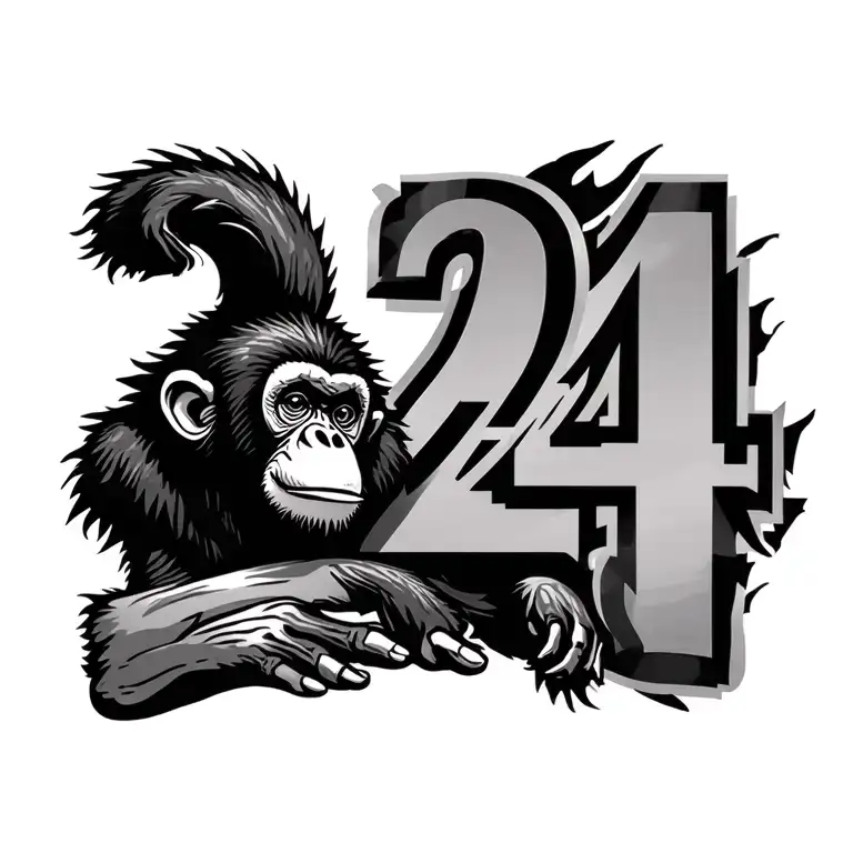 Monkey And Number 24