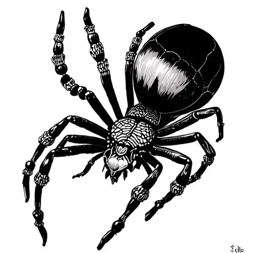 Spider With Rosary Beads