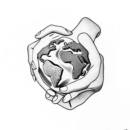 Hand Holding Planet