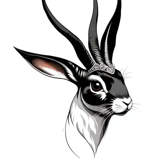 Rabbit And Capricorn Face