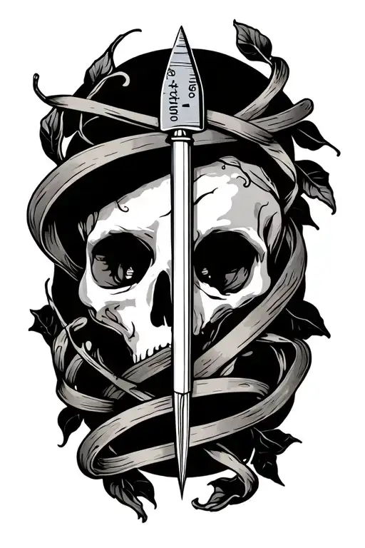 Scalpel With Vine Wrapping