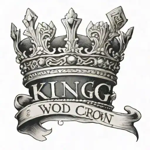 King Crown With The Name Wold