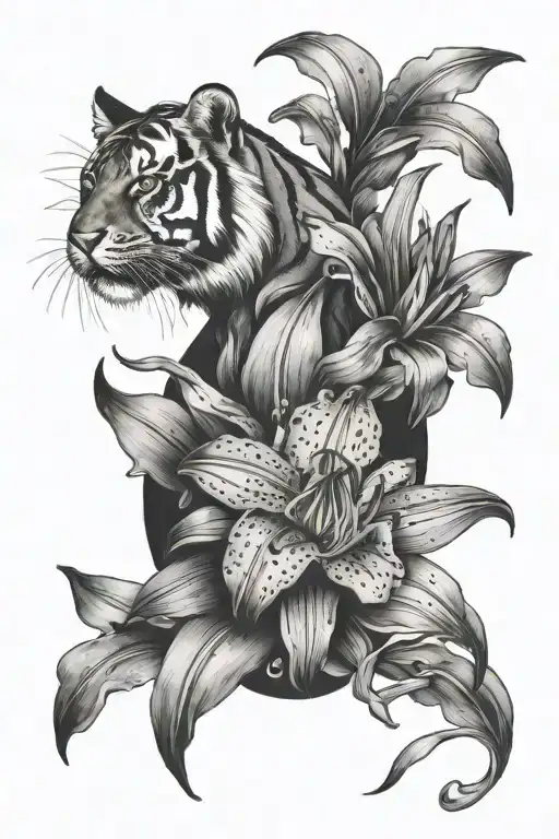 Tiger Lily With Chef Knife Going Through It