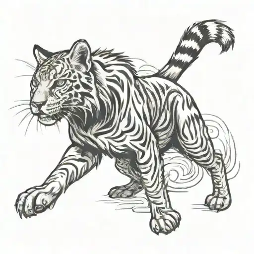 Detroit Lions Cat Playing