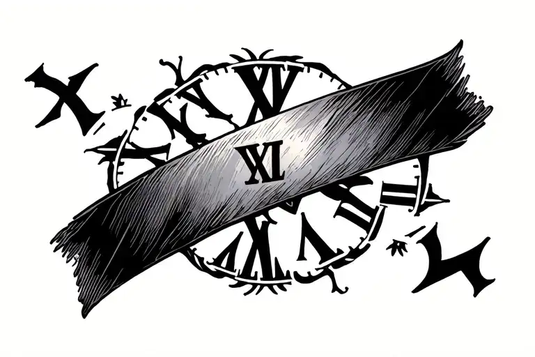 Roman Numerals With A Band