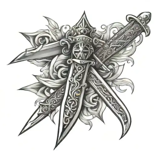 Templar Dagger Intertwined