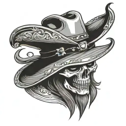 Skull Devil Cowboy Hat