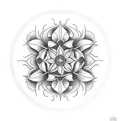 An Hourglass Filled With Blooming Flowers And Surrounded By Religious Symbols