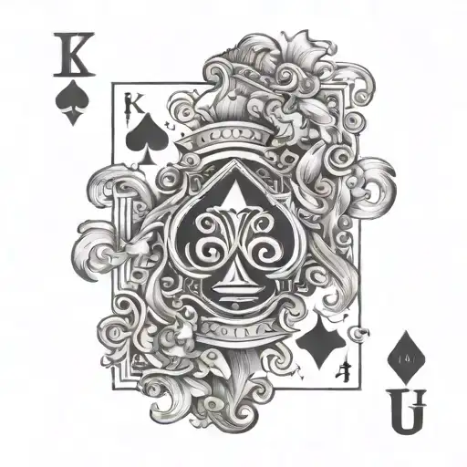 King Queen Jack Spades Card