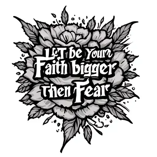 Let Your Faith Be Bigger Then Your Fear Forearm