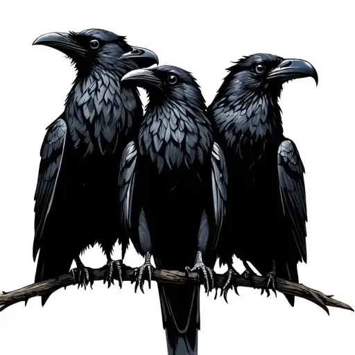 Six Black Ravens That Look Like Five