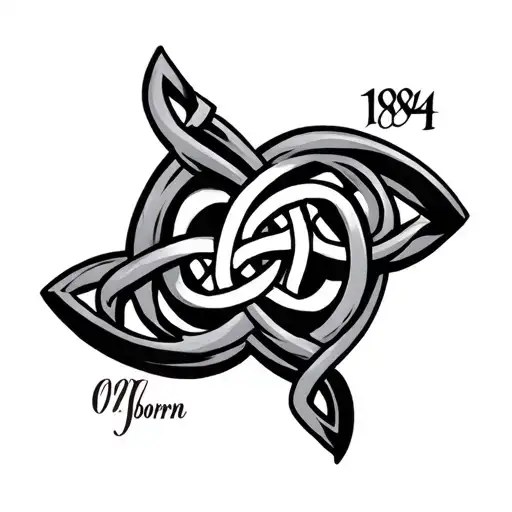 Celtic Knots With 1984 Year Born