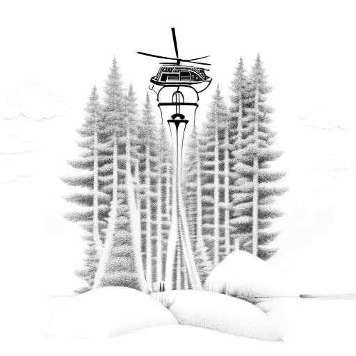 Helicopter And Forest